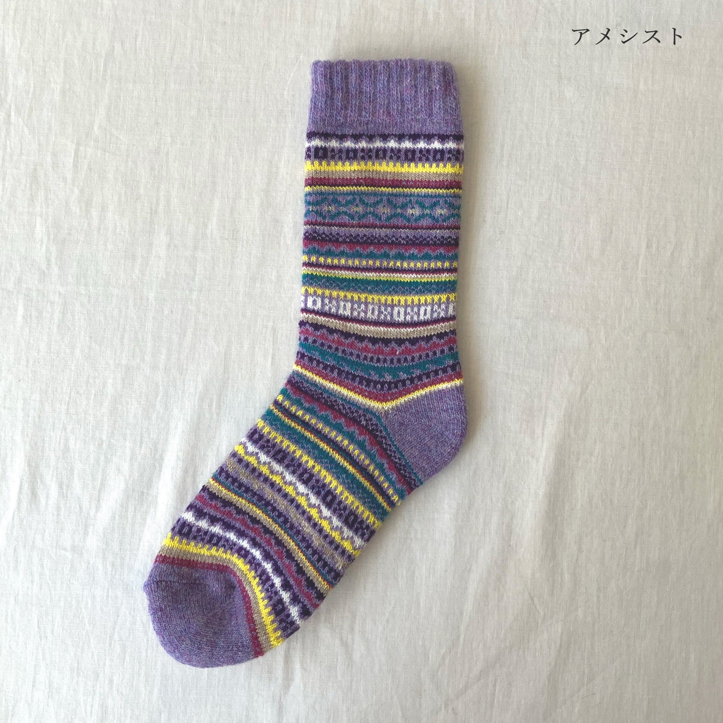 H FOOT WEAR エイチフットウェア レディース靴下　ソックス　ノルディック柄　5色　FAIRISLE