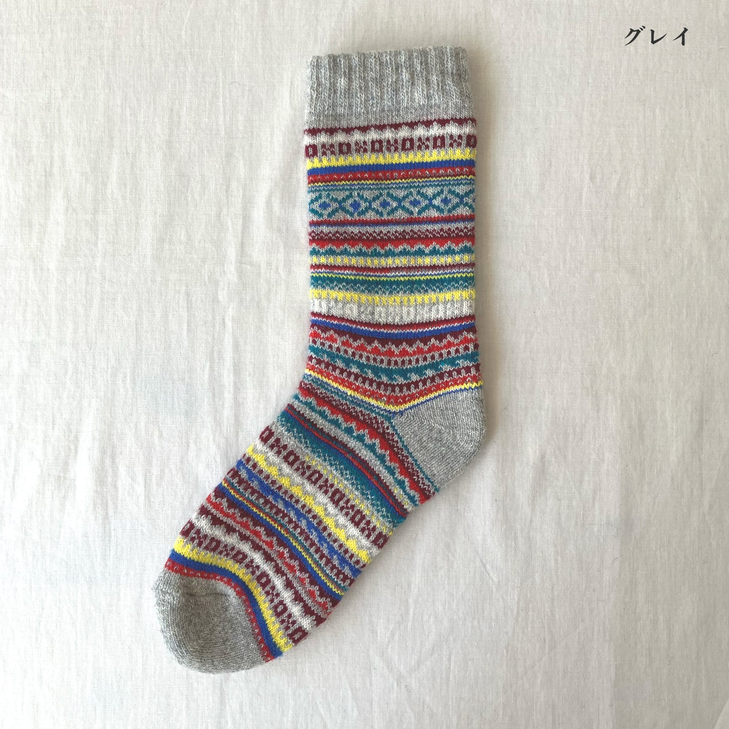 H FOOT WEAR エイチフットウェア レディース靴下　ソックス　ノルディック柄　5色　FAIRISLE