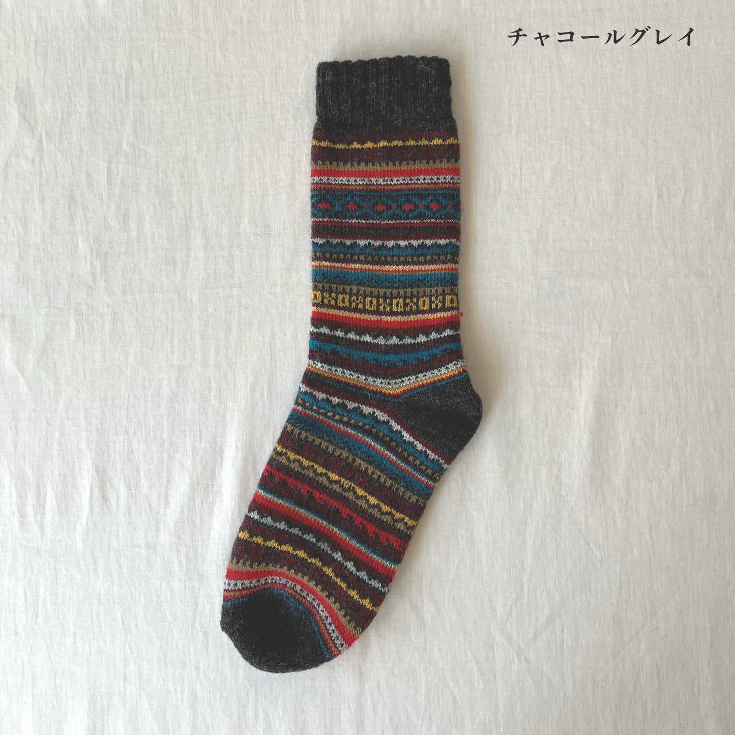 H FOOT WEAR エイチフットウェア レディース靴下　ソックス　ノルディック柄　5色　FAIRISLE